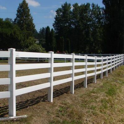 Plastic Horse Farm Fence PVC Ranch Fence Commonly White Black Brown