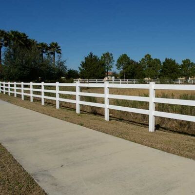 Plastic Horse Farm Fence PVC Ranch Fence Commonly White Black Brown