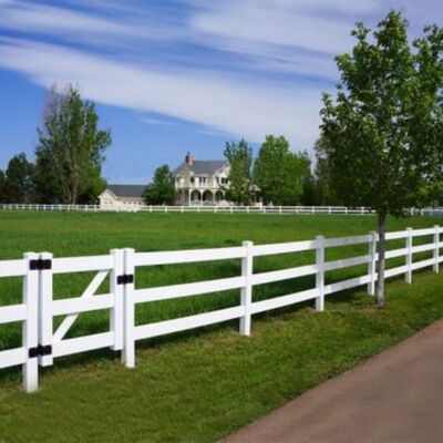 Plastic Horse Farm Fence PVC Ranch Fence Commonly White Black Brown