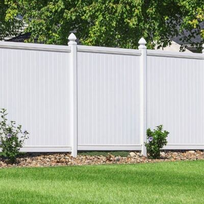 Virgin Material PVC Privacy Fence White Vinyl Outdoor Backyard Garden Fence