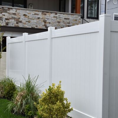 Virgin Material PVC Privacy Fence White Vinyl Outdoor Backyard Garden Fence