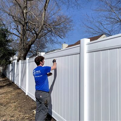 Garden White Vinyl Fence Panels 6x8 PVC Privacy Fence Durability