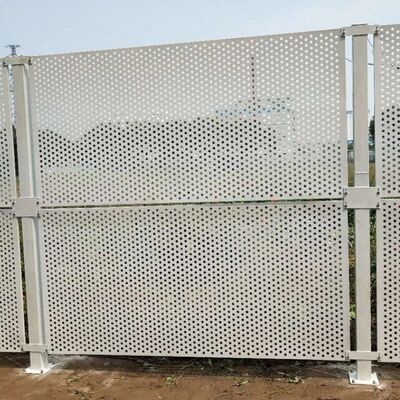 Waterproof Punched Plate Warehouse Fence Used In Warehouse And Workshop Isolation