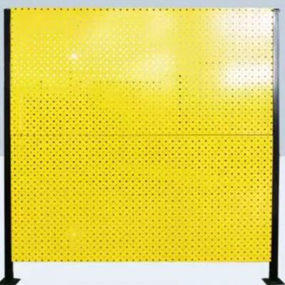 20mm Hole Size Warehouse Security Fence White Black Yellow Color