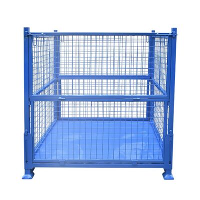 Powder Coated Pallet Stillage Cage 5-10mm Wire Diameter Warehouse Racking Cages