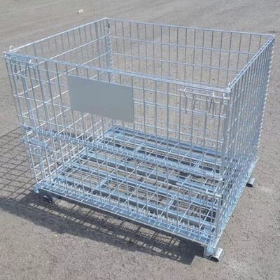 Powder Coated Pallet Stillage Cage 5-10mm Wire Diameter Warehouse Racking Cages