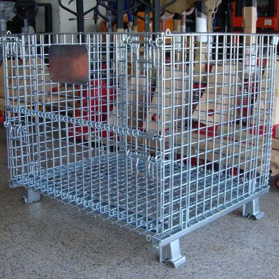 1200*800*1000mm Size Pallet Mesh Cage Hot Dipped Galvanized