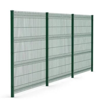 Galvanized Steel Metal 3D Bending Fence Square Hole Shape Fencing