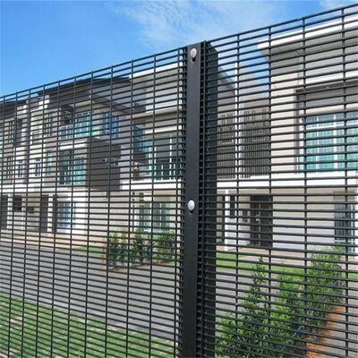 Airport Perimeter Protection 358 Anti Climb Fence Low Carbon Steel Wire Mesh Fencing