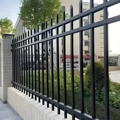 Metal Steel Welding Flat Top Wrought Iron Fence 0.8/1.2/1.5/2.0mm Thickness