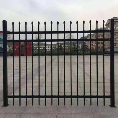 Metal Steel Welding Flat Top Wrought Iron Fence 0.8/1.2/1.5/2.0mm Thickness