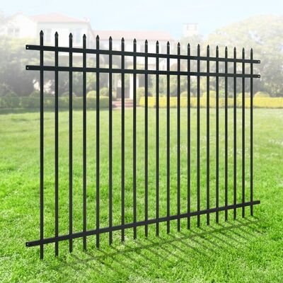 Workshop Steel Partition Wrought Iron Fence Powder Coated Fence