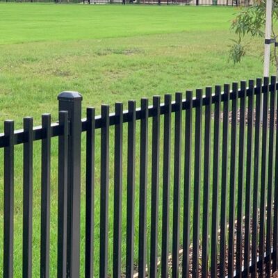 Workshop Steel Partition Wrought Iron Fence Powder Coated Fence