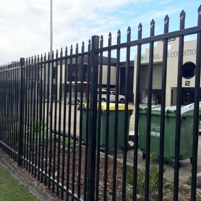 Bolt-on Zinc Steel Wrought Iron Fence Construction Site Fence