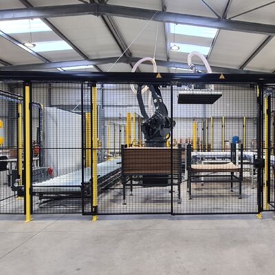 Modular Customizable Fencing Solutions Robot Safety Fence Designed To Enhance Collaboration Safety Between Humans And Robots