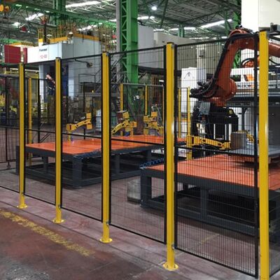 Electrostatic Powder Coated Robot Safety Fence Protect Personnel From Robot Work Area