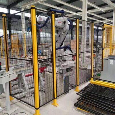 Electrostatic Powder Coated Robot Safety Fence Protect Personnel From Robot Work Area