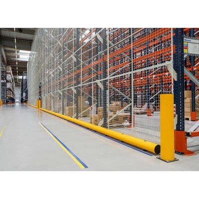 Large Diameter Post Polymer Bollard Warehouse Safety And Industrial Vehicle Collision Protection