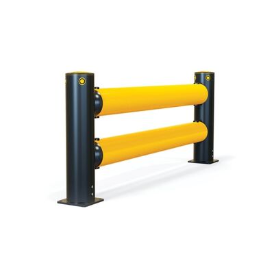 Long Term Durability And Performance Flexible Safety Barrier Constructed To Withstand Harsh Industrial Environments