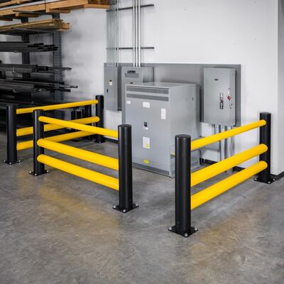 Long Term Durability And Performance Flexible Safety Barrier Constructed To Withstand Harsh Industrial Environments