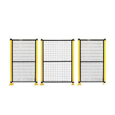 Industrial Robot Safety Fence Designed With Welded Mesh Panels And Corrosion Resistant Powder Coated Steel Frame For Safety