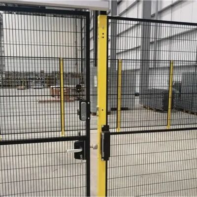 Industrial Robot Safety Fence Designed With Welded Mesh Panels And Corrosion Resistant Powder Coated Steel Frame For Safety