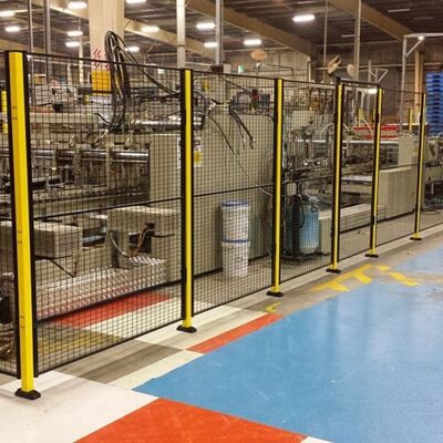 Workshop Fencing Solution Robot Safety Fence Using Metal Mesh Or Transparent Acrylic Panels For Robot Safety