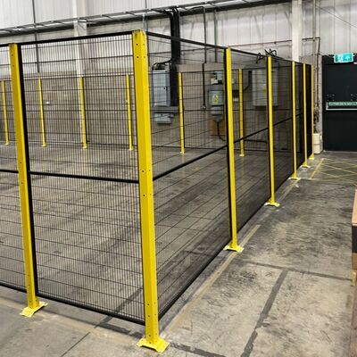 Workshop Fencing Solution Robot Safety Fence Using Metal Mesh Or Transparent Acrylic Panels For Robot Safety