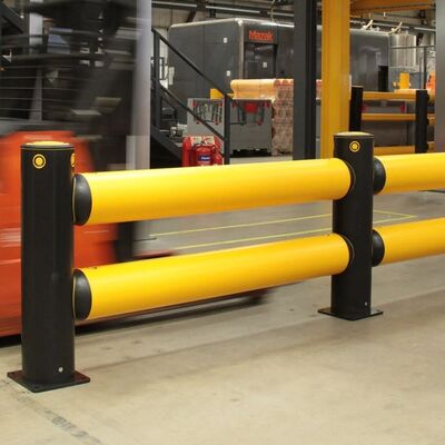 Enhancing Safety For Vehicles And Pedestrians Flexible Safety Barrier Engineered For Performance In Absorbing Impact Energy