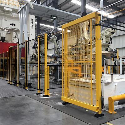  Industrial Robot Safety Fencing Modular Machine Protection Fence For Factory
