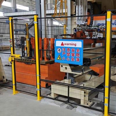 Heavy Duty Industrial Robot Cell Fence Custom Automated Workstation Safety Enclosure
