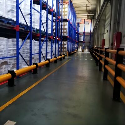 Impact Resistant Single Rail Flexible Safety Barrier Workshop Isolation Barrier