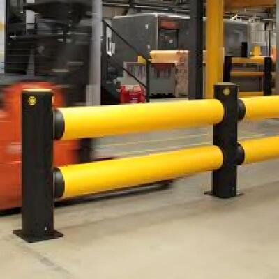 500 - 2000 mm wide dual track flexible safety guardrail is flexible durable