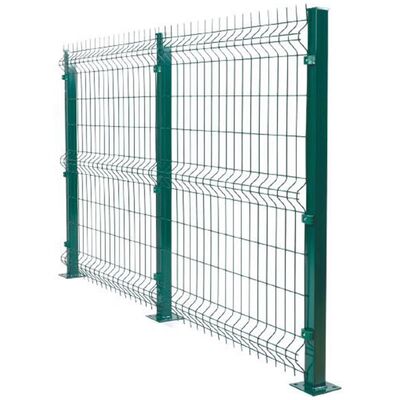 Anti climbing 3D curved landscape fence, easy to assemble outdoor boundary wall