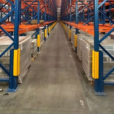 Flexible anti-collision shelf column protective cover suitable for warehouse forklifts