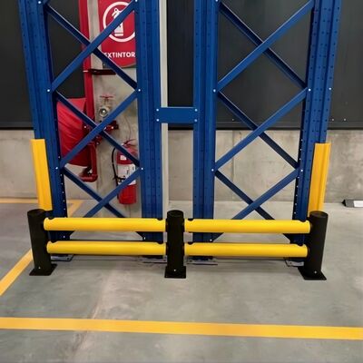 Flexible anti-collision shelf column protective cover suitable for warehouse forklifts
