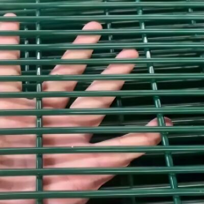 Galvanized PVC coated 358 anti climbing safety fence high-density transparent mesh guardrail