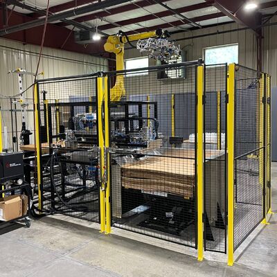 Robot Safety Fence Designed for Installation and Reconfiguration Supporting Dynamic Safety Requirements in Automated Factories