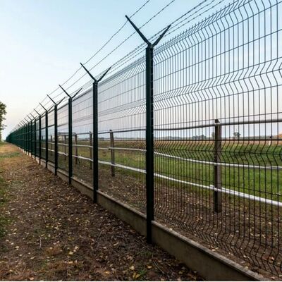 Powder Coated and Hot Dipped Galvanized 3D Bending Fence Providing Security and Longevity
