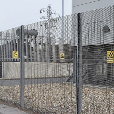Featuring Dense Mesh And Strong Steel Wire  358 Anti Climb Fence Construction for Security in Airports Prisons and Municipal Projects