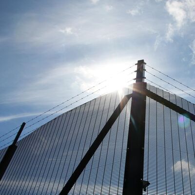 Pre Embedded or Flange Fixed Installation Options 358 Anti Climb Fence for Versatile in Various Terrain Conditions