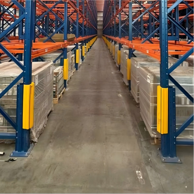 ISO9001 Yellow Impact Resistant Rack Protector, Customizable Warehouse Column Guard for Pallet Racking Leg Safety