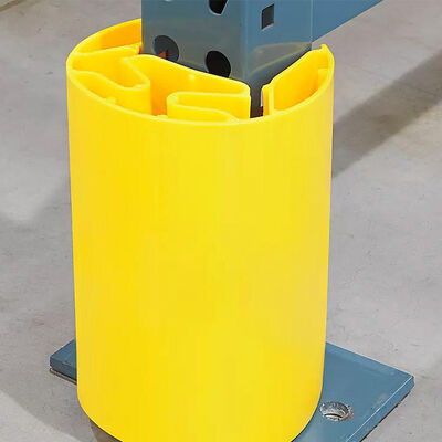 ISO9001 Yellow Impact Resistant Rack Protector, Customizable Warehouse Column Guard for Pallet Racking Leg Safety