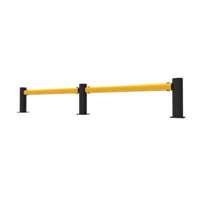 Flexible Safety Barrier Lightweight and Modular with Plug in Installation Reduces Construction Time and Maintenance Costs