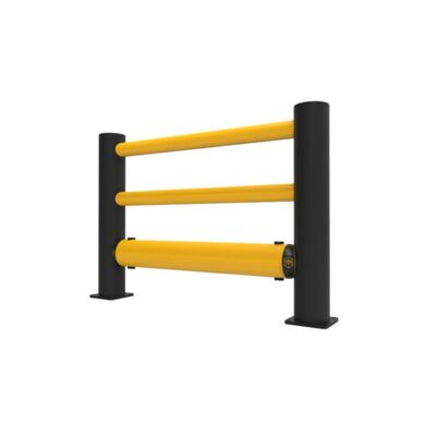 Flexible Safety Barrier Lightweight and Modular with Plug in Installation Reduces Construction Time and Maintenance Costs