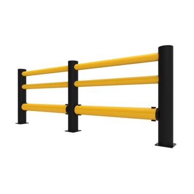 Flexible Safety Barrier Lightweight and Modular with Plug in Installation Reduces Construction Time and Maintenance Costs
