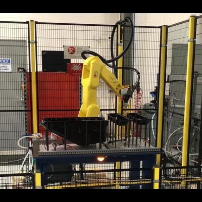 Robot Safety Fence Engineered for Seamless Integration into Automated Facilities Ensuring Safety and Partitioning of Workspaces