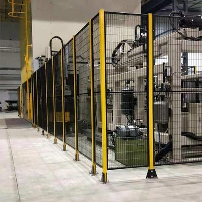 Flexible Layout And Easy Relocation Robot Safety Fence Offering Safety Isolation With Modular Components Designed