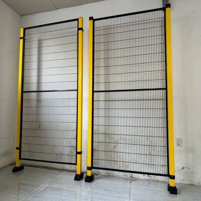 Isolate Robot Zones From Personnel Robot Safety Fence Offering Protection With High Strength Metal Mesh