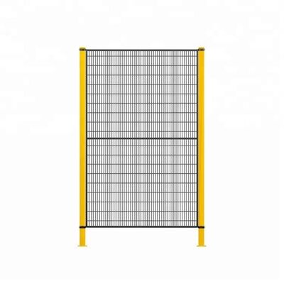 For Industrial Safety Robot Safety Fence Featuring Welded Mesh Panels And Aluminum Alloy Frame 